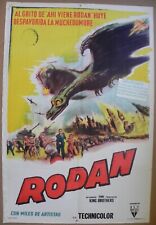 Usado, Póster Rodan 1956 Argentina Ishiro Honda Kenji Sahara Yumi Shirakawa segunda mano  Embacar hacia Argentina