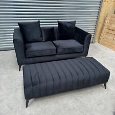 Seater sofa black for sale  WOLVERHAMPTON