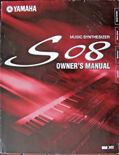 Usado, Teclado sintetizador Yamaha S08 estação de trabalho livro manual original do proprietário do usuário. comprar usado  Enviando para Brazil