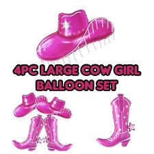 4pcs cowgirl balloon for sale  AYLESFORD