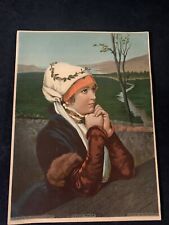 Antique chromolithograph quiet for sale  Shipping to Ireland