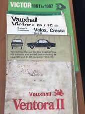 Vauxhall workshop manuals for sale  SAWBRIDGEWORTH