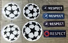 UCL UEFA Champions League Respect + Star Ball Patch insignia parque parche segunda mano  Embacar hacia Argentina