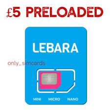 Lebara sim card for sale  ILFORD