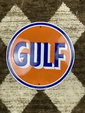 Adesivo de vinil com logotipo de disco de gasolina Gulf Oil comprar usado  Enviando para Brazil