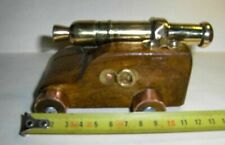 Used, Vintage Soviet Petrol Lighter Copper Oak Cabinet Ship Gun Handmade Cigarette Tab for sale  Shipping to United States
