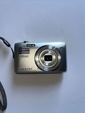 Câmera Digital Nikon Coolpix S3500 20.1 MP Prata Não Testada (Leia a Descrição), usado comprar usado  Enviando para Brazil