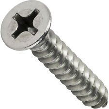 #6 x 2" Phillips Flat Head Sheet Metal Screws Stainless Steel Qty 500 comprar usado  Enviando para Brazil