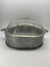 Vintage Guardian Service Aluminum Oval Roaster With Original Glass Lid for sale  Shipping to South Africa