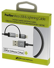 Cable de nailon Bracketron PwrRev Lightning y Micro USB / Cable de carga y sincronización de 1 m segunda mano  Embacar hacia Argentina