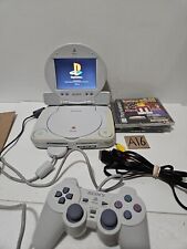 Sony PlayStation 1 Ps1 PS ONE Slim Console With Sony LCD SCREEN SCPH 101 + SCPH  for sale  Shipping to South Africa