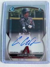 2023 Bowman Chrome Prospect Auto #CPA-CCE Christian Cerda Diamondbacks comprar usado  Enviando para Brazil