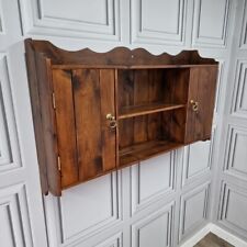 Used, Antique Style Rustic Pine Wooden Farmhouse Wall Shelving Display Shelf Cupboard for sale  Shipping to South Africa