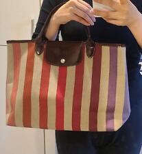 Usado, Bolsa tote listrada Longchamp original feminina JPN vintage comprar usado  Enviando para Brazil