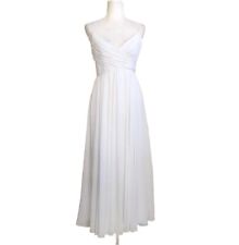 VESTIDO MIDI IEENA MC DUGGAL ENVOLTÓRIO FALSO SEM MANGAS FLUIDOpreço regular $238 Branco  comprar usado  Enviando para Brazil