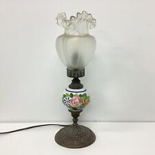 Usado, Abajur de porcelana estilo vintage com vidro estampado floral (E1) NS#8617 comprar usado  Enviando para Brazil