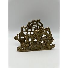 Vintage Boho Brass Scroll Butterfly Napkin Holder for sale  Shipping to South Africa