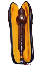 Bambú chino Hulusi flauta étnica calabaza c clave instrumento musical con estuche segunda mano  Embacar hacia Argentina