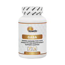 SOWELO GABA 750mg TABLETS Gamma aminobutyric acid, relaxation, sleep aid. for sale  Shipping to South Africa