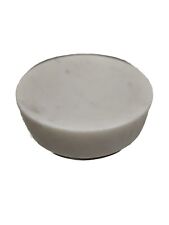 Plato de jabón natural de losa de mármol blanco/gris-pisapapeles, plato baratija - ¡Bonito!¡!, usado segunda mano  Embacar hacia Argentina