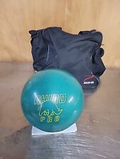 Bola de boliche Brunswick Teal RHINO PRO 14 lb 3 oz ~ Usada/perfurada com bolsa Zone comprar usado  Enviando para Brazil