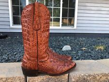 Men's Veari Exotic Genuine Crocodile Leather Vintage Cowboy Western Boots Sz 11 for sale  Pleasant Hill
