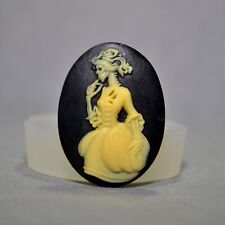 LADY SILICONE MOLD cameo resin polymer clay sugarcraft mold for sale  Shipping to South Africa
