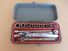 Vintage Craftsman 1/4" Drive SAE 15 pc Socket Set with Flying V Ratchet =V= USA for sale  Shipping to South Africa