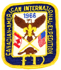 Usado, Parche de expedición internacional canadiense-estadounidense 1966 vintage Boy Scouts Canadá segunda mano  Embacar hacia Mexico