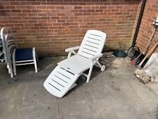 White plastic reclining for sale  MANCHESTER