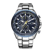 Relógio cronógrafo masculino luxo marca japonesa Eco Drive quartzo negócios à prova d'água comprar usado  Enviando para Brazil