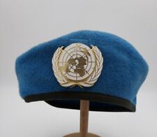 Béret Bleu ONU Nations Unis Liban Insigne fabrication locale Capitaine Pierre  d'occasion  Châteauneuf-sur-Loire