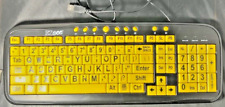 Usado, Teclado Big Bright Easy See amarelo impressão grande teclas de letras - Deficientes visuais  comprar usado  Enviando para Brazil