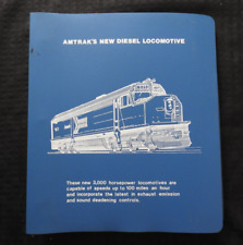 1976/77 AMTRAK 3000hp EMD LOCOMOTIVE F40PH DIESEL ENGINE MAINTENANCE Manual 535 for sale  Shipping to South Africa