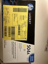 GENUINE HP504A YELLOW / CE252A TONER CARTRIDGE - Opened, Never Used, used for sale  Shipping to South Africa