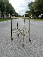 True Vintage Serving Trolley Gold 60er Tray Side Table 60s Tea Trolley for sale  Shipping to South Africa