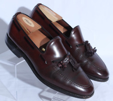 Allen Edmonds SHELL CORDOVAN Brown Grayson Tassel Loafers 9 E Made In USA $850 for sale  Shipping to South Africa