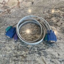 Cables de computadora con conmutador KVM PS2 de 4 pies para mouse de teclado VGA segunda mano  Embacar hacia Argentina