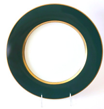 Fitz & Floyd Renaissance Dark Green Gold Band Trim Service Plate Charger 12"  for sale  Huntington Beach