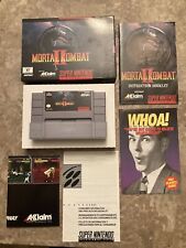 Mortal Kombat II SNES Completo na Caixa Pôster Manual CIB + inserções Nintendo MK 2 comprar usado  Enviando para Brazil