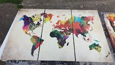 Weltkarte wandbild grafikdruck gebraucht kaufen  Hardegsen