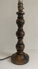 Dark wooden lamp for sale  LEICESTER