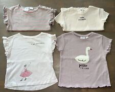 Lote (4) camisas Zara bebê menina 2-3 anos dança, cisne, listras, usado comprar usado  Enviando para Brazil