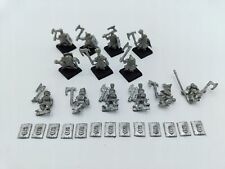 Warhammer Harlequin Miniatures Dwarf Warriors zestaw 13 vintage metalowych miniatur, używany na sprzedaż  PL