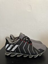 Zapatos deportivos Adidas para hombre Springblade Pro negros reflectantes gris con cordones talla 8 segunda mano  Embacar hacia Argentina