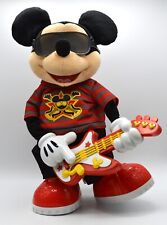 Figura de felpa estrella de rock de Disney Mickey Mouse cantando pero no se mueve ni baila segunda mano  Embacar hacia Argentina
