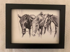 horse drawing black for sale  Charlotte