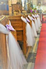 Wedding church voile for sale  Shipping to Ireland