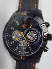 Reloj deportivo Shark SSF008N negro naranja 45 mm cronógrafo, usado segunda mano  Embacar hacia Mexico