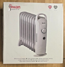 Swan 1000W Mini Oil Heater  9 Fin Oil Filled Radiator - White - Grade A for sale  Shipping to South Africa